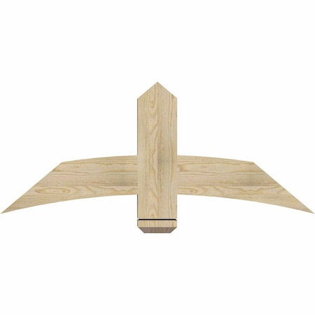 Ekena Millwork Bellingham Rough Sawn Timber Gable Bracket, Douglas Fir, 48"W x 20"H x 4"D x 6"F, 10/12 Pitch GBW048X20X0406BEL00RDF